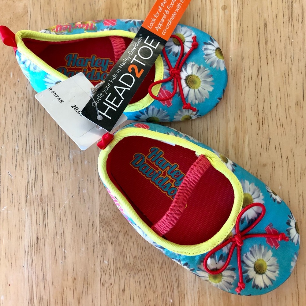 🎁 NWT Harley Davidson baby shoe new 4/5